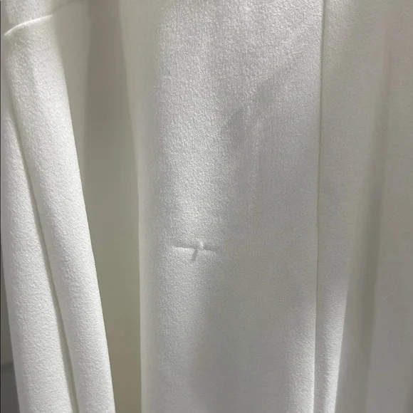 Windsor White Ruffled Jumpsuit with Wide-Leg Pants - Picture 8 of 9